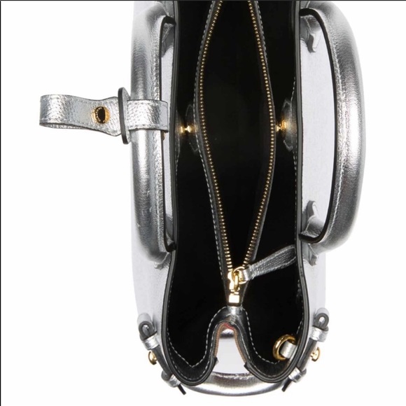 Burberry medium banner bag in silver - Picture 6 of 8